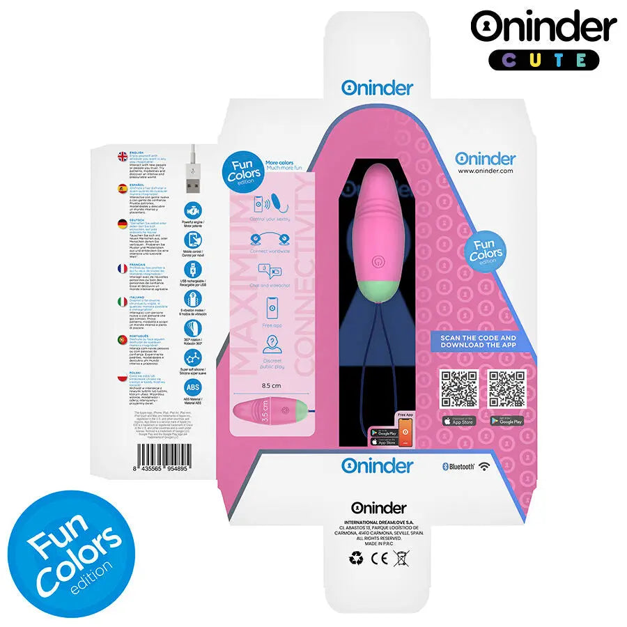 ONINDER CUTE - ŒUF EN SILICONE VIBRANT ET ROTATIF À 360° - APPLICATION MONDIALE GRATUITE ONINDER CUTE