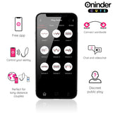 ONINDER CUTE - ŒUF EN SILICONE À VIBRATIONS ET TAPOTEMENTS - APPLICATION MONDIALE GRATUITE ONINDER CUTE