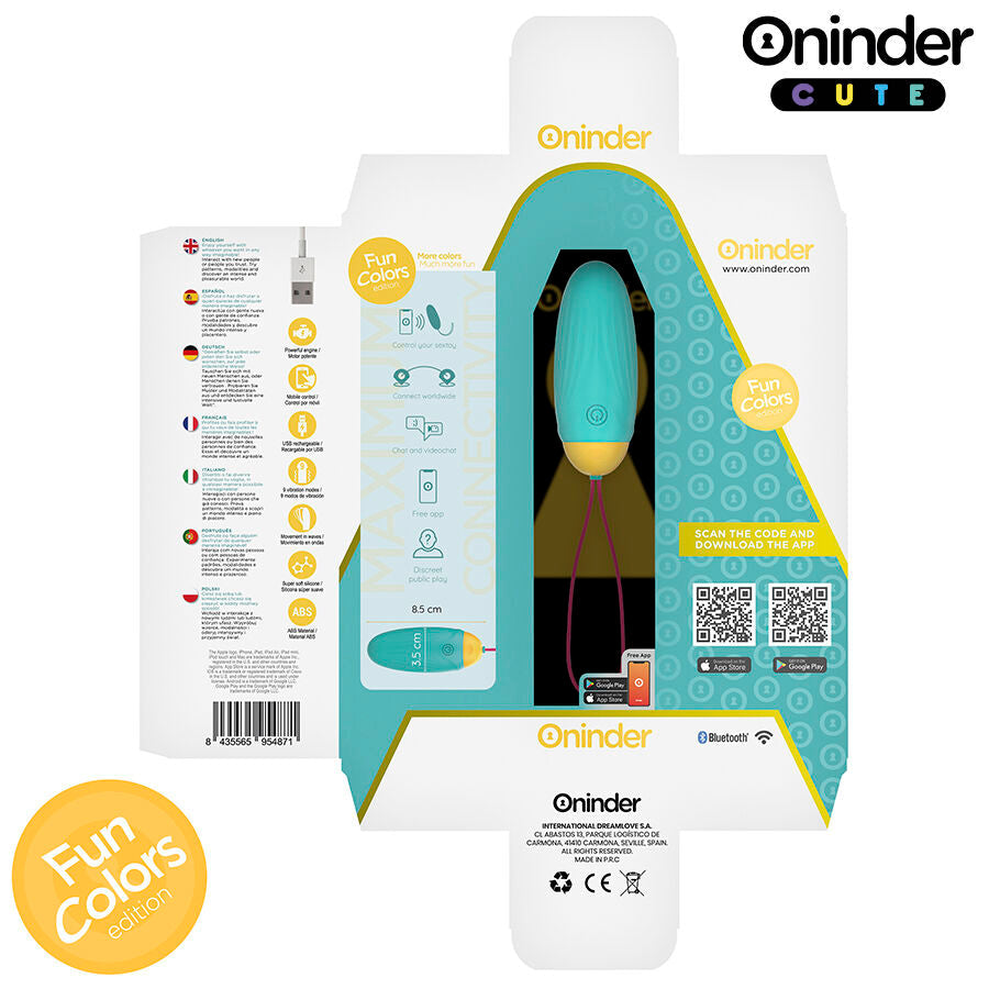ONINDER CUTE - ŒUF VIBRANT LOVE PLEASURE - PIERRES EN SILICONE ROTATIVES - APPLICATION MONDIALE GRATUITE ONINDER CUTE