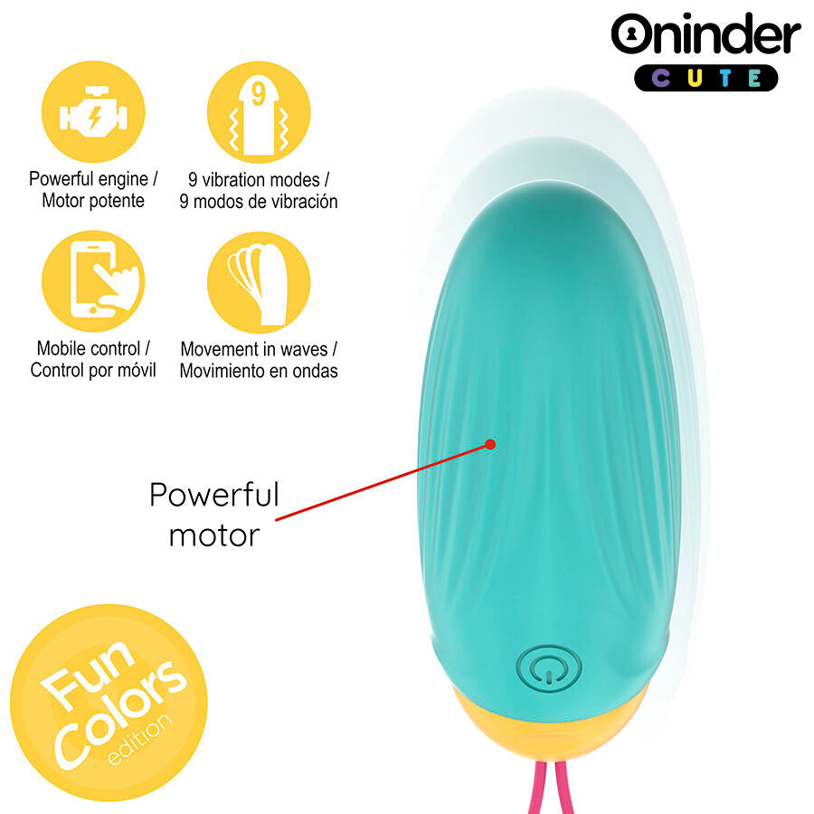 ONINDER CUTE - ŒUF VIBRANT LOVE PLEASURE - PIERRES EN SILICONE ROTATIVES - APPLICATION MONDIALE GRATUITE ONINDER CUTE