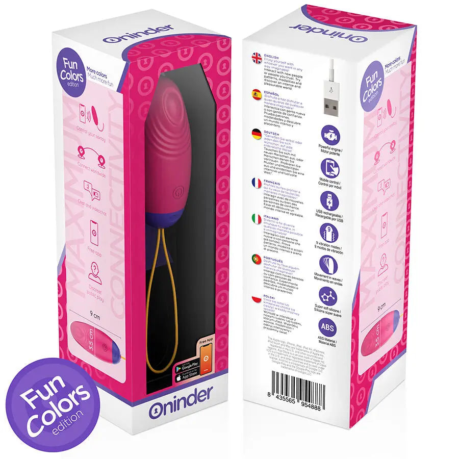 ONINDER CUTE - ŒUF EN SILICONE À VIBRATIONS ET TAPOTEMENTS - APPLICATION MONDIALE GRATUITE ONINDER CUTE