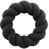 ROCKS-OFF - ANNEAU DE MASTURBATION EN SILICONE NOIR TWIST ROCKS-OFF