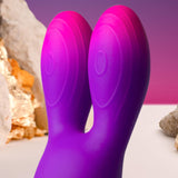 ROCKS-OFF - GLO-GIRL BUNNY VIBRATEUR FLEXIBLE VIOLET ROCKS-OFF