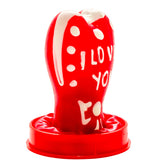CONDOMERIE - PRÉSERVATIFS FANTAISIE PEINTS À LA MAIN EN FORME DE CŒUR - JE T'AIME MODÈLE 1 CONDOMERIE