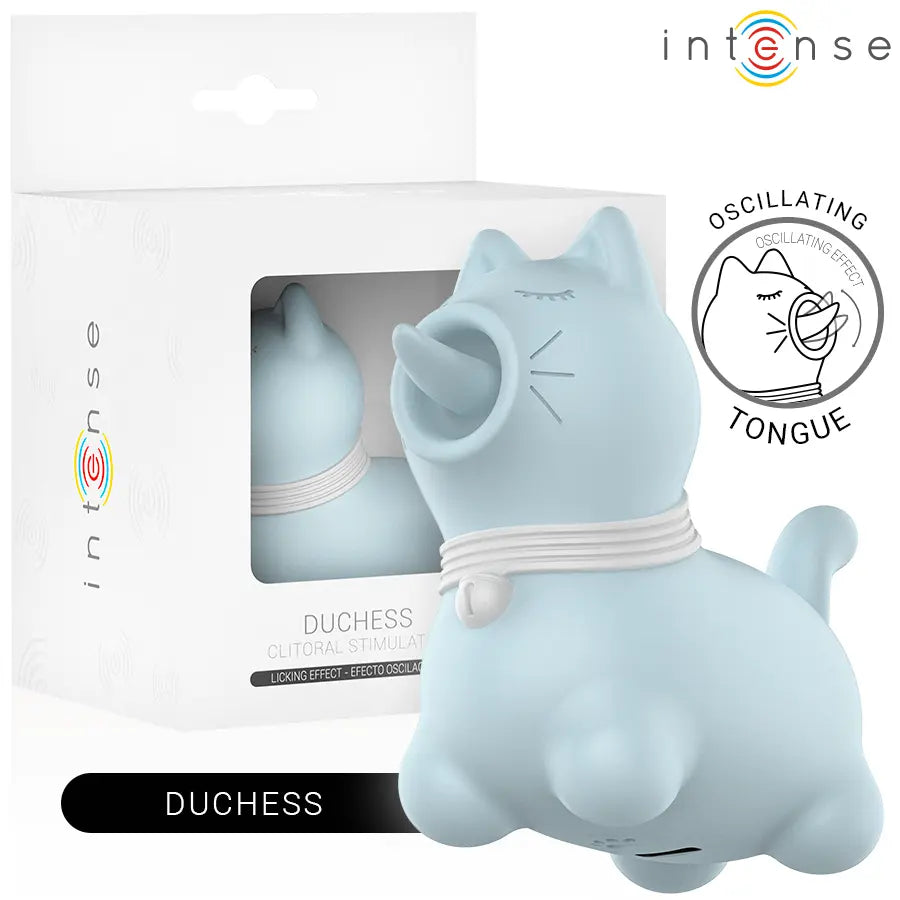 INTENSE - STIMULATEUR DUCHESSE AVEC LANGUE ROTATIVE 360º BLEU INTENSE FUN TOYS