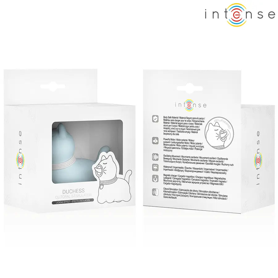 INTENSE - STIMULATEUR DUCHESSE AVEC LANGUE ROTATIVE 360º BLEU INTENSE FUN TOYS
