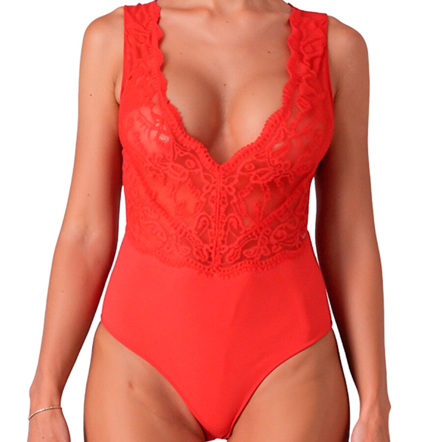 PASSION - BODY EVALIE ROUGE L/XL PASSION WOMAN TEDDIES