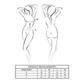 PASSION - BODY EVALIE BLANC L/XL PASSION WOMAN TEDDIES