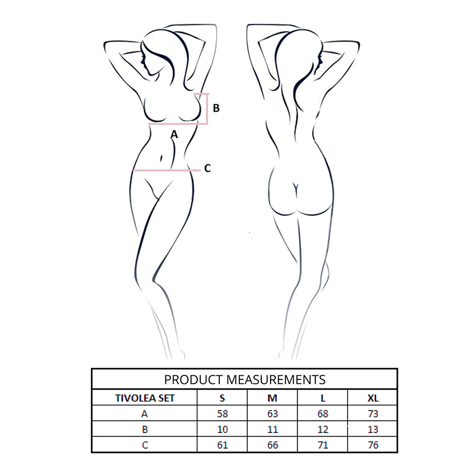 PASSION - ENSEMBLE SOUTIEN-GORGE + STRING TIVOLEA NOIR L/XL PASSION WOMAN SETS
