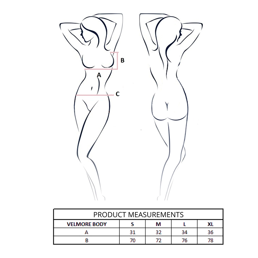 PASSION - VELMORE BODY VIOLET L/XL PASSION WOMAN TEDDIES