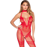 LEG AVENUE - 89336 BODYSTOCKING SANS FOURCHE ROUGE - TAILLE UNIQUE LEG AVENUE BODYSTOCKINGS