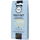 MISTER SIZE - KIT DE TEST : 3 PRÉSERVATIFS DE TAILLES DIFFÉRENTES + MÉLANGE À POINTS MISTER SIZE