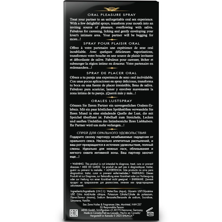 SHUNGA - WAVES PLEASURE SPRAY ORAL SEDUCTIVE PASTÈQUE 20 ML SHUNGA APHRODISIACS