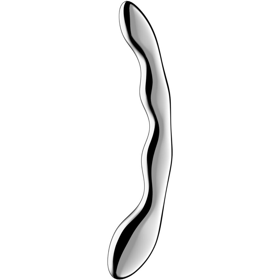 SATISFYER - COSMIC CREST 2 GODEMICHET DOUBLE EN ACIER INOXYDABLE SATISFYER DILDO