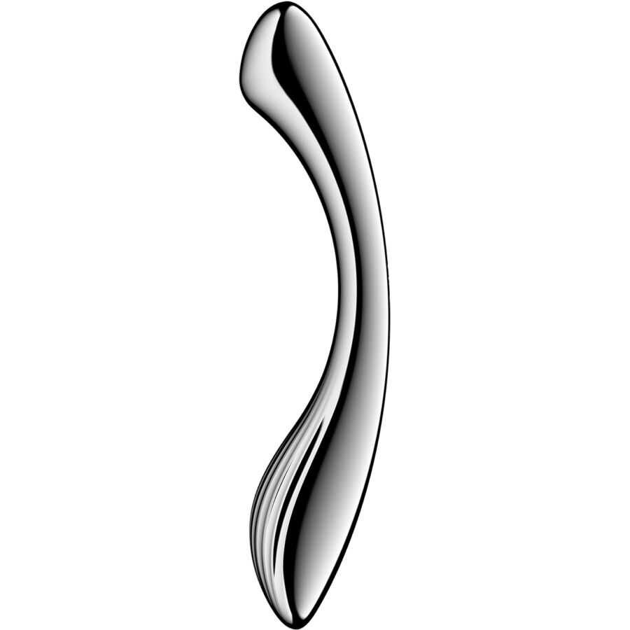SATISFYER - PURE GRAVITY 1 GODEMICHET DOUBLE EXTRÉMITÉ EN ACIER INOXYDABLE SATISFYER DILDO