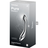 SATISFYER - PURE GRAVITY 2 GODEMICHET DOUBLE EXTRÉMITÉ EN ACIER INOXYDABLE SATISFYER DILDO