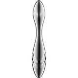 SATISFYER - PURE GRAVITY 3 GODEMICHET DOUBLE EXTRÉMITÉ EN ACIER INOXYDABLE SATISFYER DILDO