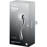 SATISFYER - STAR FORCE 2 GODEMICHET DOUBLE EN ACIER INOXYDABLE SATISFYER DILDO