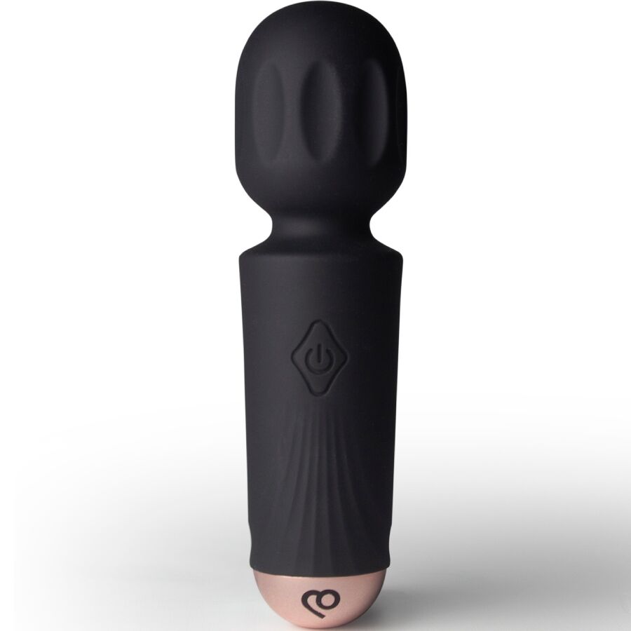 ROCKS-OFF - MINI BAGUETTE RECHARGEABLE 16 FONCTIONS TULIPE NOIRE ROCKS-OFF