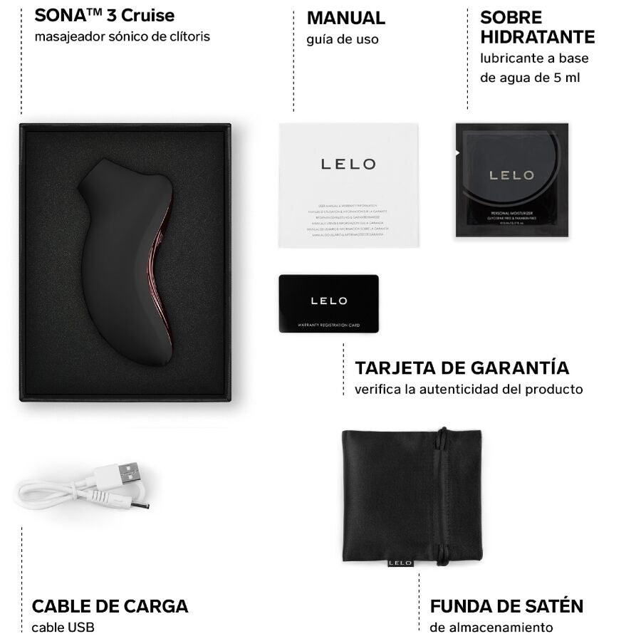 LELO Sona 3 Cruise stimulateur clitoridien sonique Noir - photo produit 5