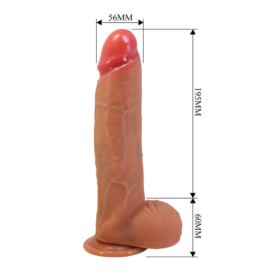 PRETTY LOVE - MENDEL GODEMICHET RÉALISTE AVEC VENTOUSE 25,5 CM -Ø- 5,6 CM DILDOS