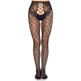 LEG AVENUE - 1966 COLLANTS RÉSILLE AVEC CULOTTE SANS ENTREJAMBE NOIR - TAILLE UNIQUE LEG AVENUE HOSIERY