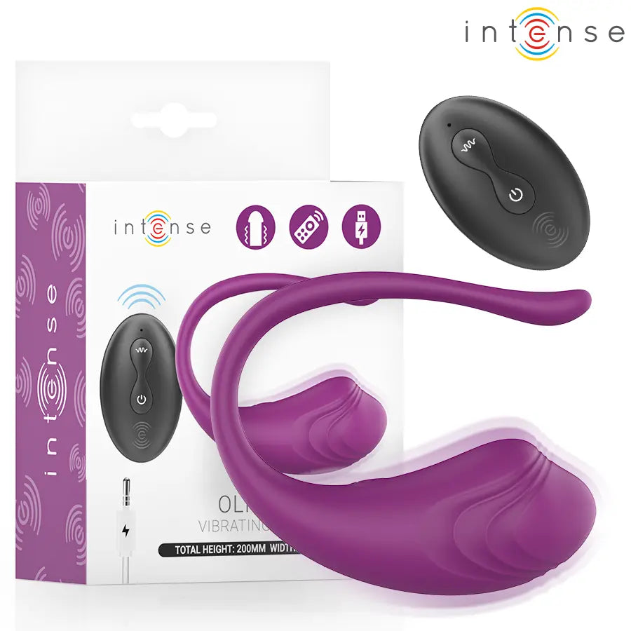 INTENSE - OLIVIA ŒUF VIBRANT PURPLE AVEC TÉLÉCOMMANDE INTENSE REMOTE CONTROL