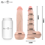 MR INTENSE - BRUCE S GODEMICHET EN SILICONE AVEC TESTICULES 17,8 CM -Ø- 4 CM MR. INTENSE DILDOS