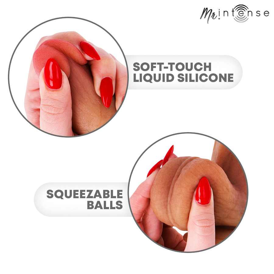 MR INTENSE - BRUCE M GODE EN SILICONE AVEC TESTICULES 20 CM -Ø- 4,5 CM MR. INTENSE DILDOS