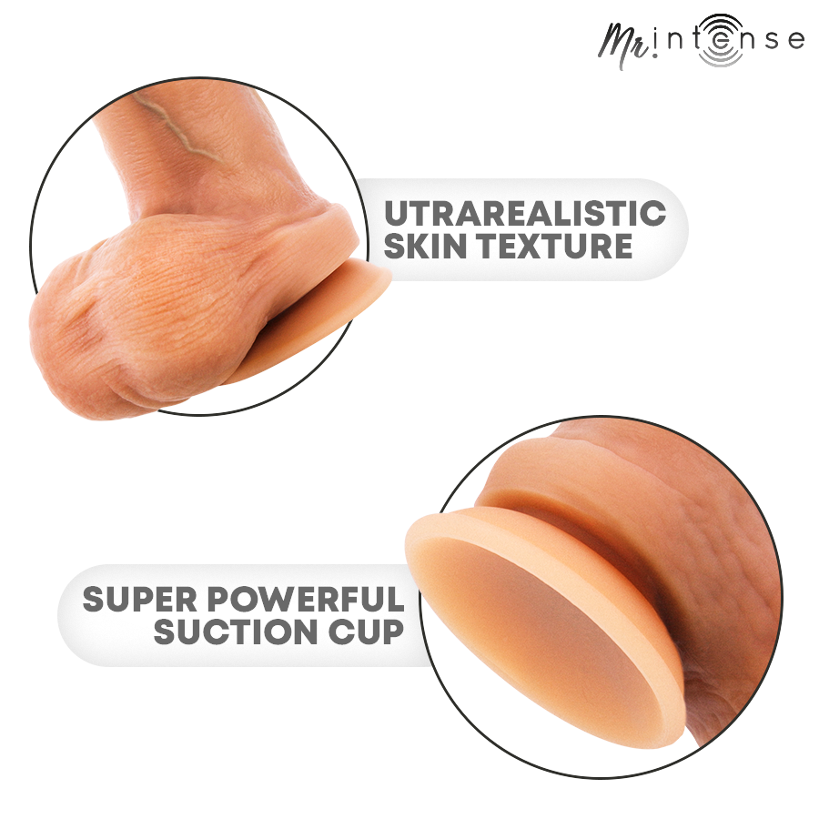 MR INTENSE - BRUCE M GODE EN SILICONE AVEC TESTICULES 20 CM -Ø- 4,5 CM MR. INTENSE DILDOS