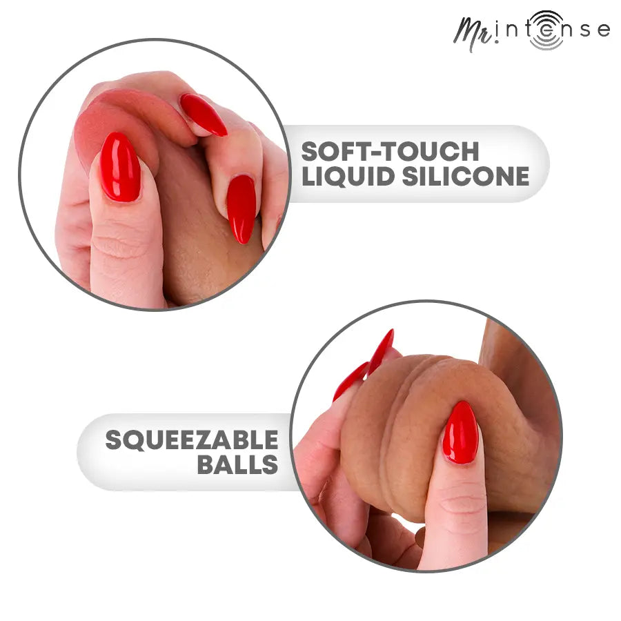 MR INTENSE - BRUCE XL GODEMICHET EN SILICONE AVEC TESTICULES 25,5 CM -Ø- 5,5 CM MR. INTENSE DILDOS