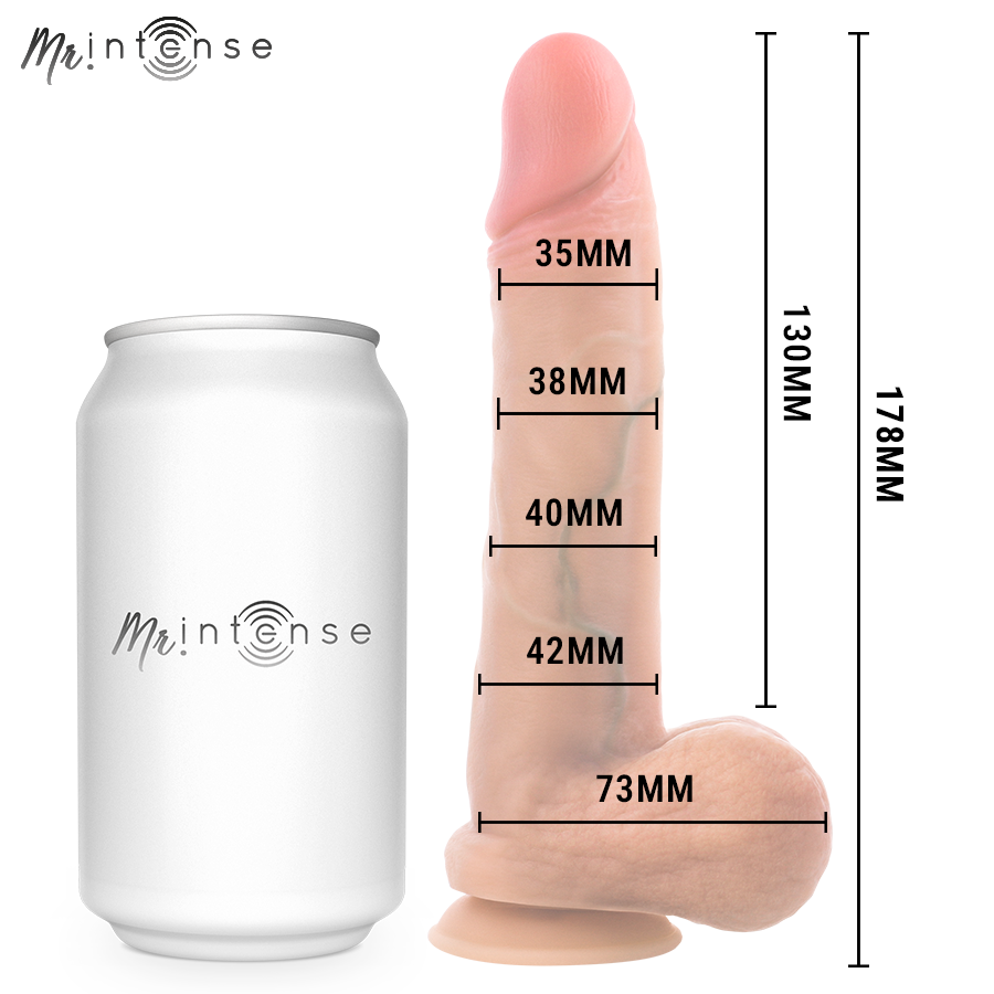 MR INTENSE - GARY S PÉNIS EN SILICONE ULTRA-RÉALISTE AVEC TESTICULES 17,8 CM -Ø- 4,2 CM MR. INTENSE DILDOS