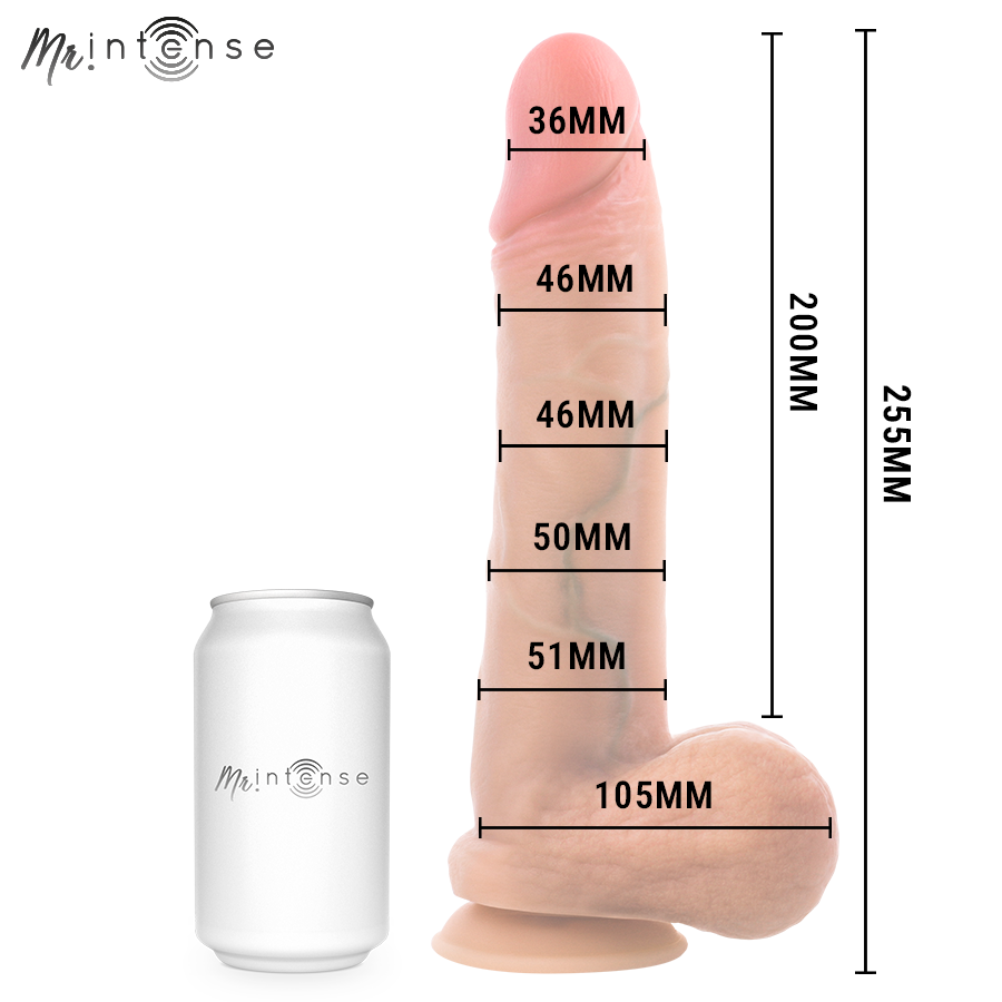 MR INTENSE - GARY XL PÉNIS EN SILICONE ULTRA-RÉALISTE AVEC TESTICULES 25,5 CM -Ø- 5,1 CM MR. INTENSE DILDOS