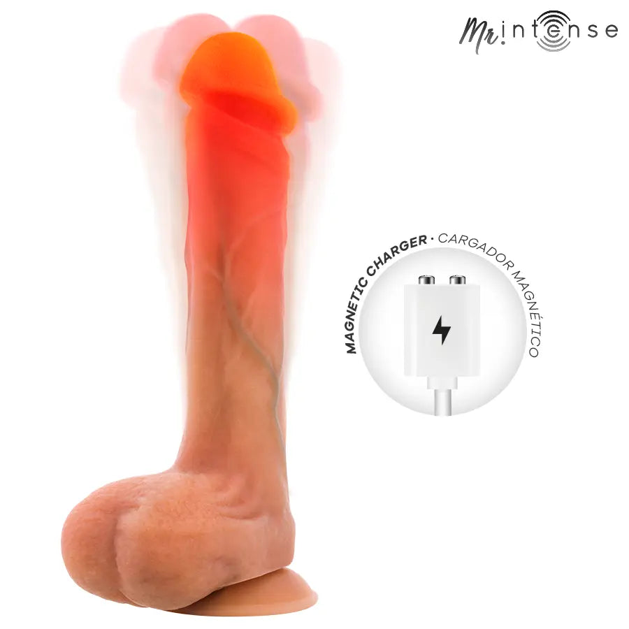 MR INTENSE - BRADLEY GODEMICHET VIBRANT EN SILICONE AVEC EFFET CHAUFFANT ET TÉLÉCOMMANDE 21 CM -Ø- 4,2 CM MR. INTENSE HIGH TECH