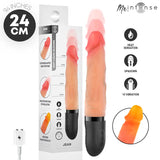 MR INTENSE - JEAN VIBRATEUR HAUT ET BAS EN SILICONE AVEC EFFET CHAUFFANT 24 CM -Ø- 3,8 CM MR. INTENSE HIGH TECH