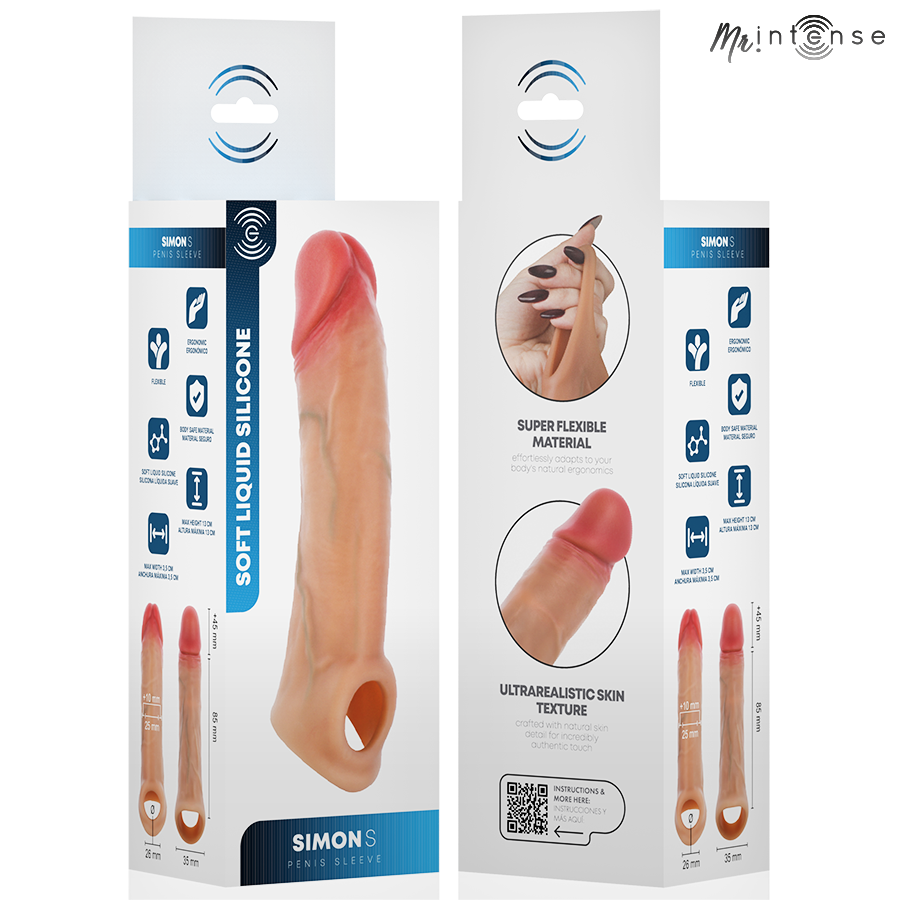 MR INTENSE - SIMON S PROTECTION PÉNALE EN SILICONE 13 CM -Ø- 4 CM MR. INTENSE PENIS ACCESSORIES