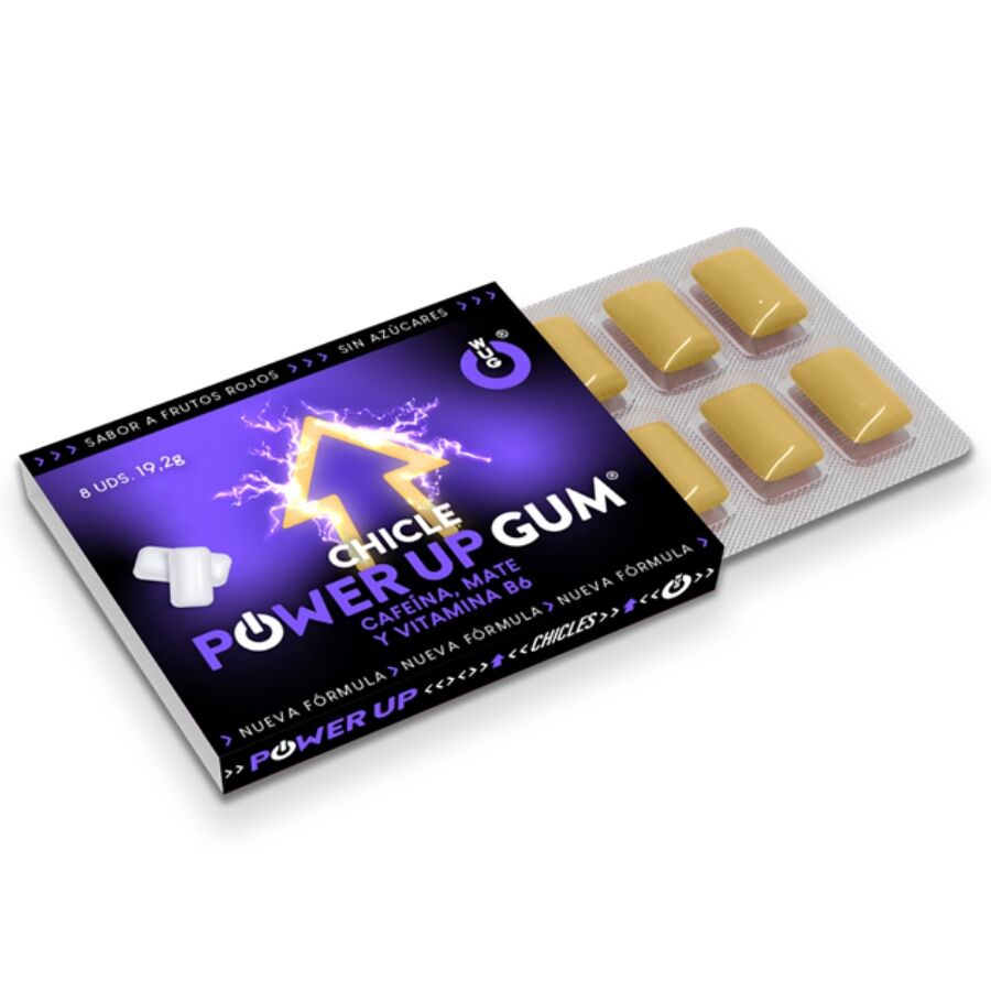 WUG POWER UP - BOOSTEUR D'ÉNERGIE ET AMÉLIORATION DE LA CONCENTRATION 1 X 8 UNITÉS WUG GUM