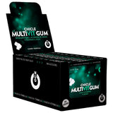 WUG GUM - MULTIVIT VITAMINES C, H, D, BÊTA-CAROTÈNE, LYCOPÈNE ET THÉ VERT | PRÉSENTOIR 12 X 8 UNITÉS WUG GUM