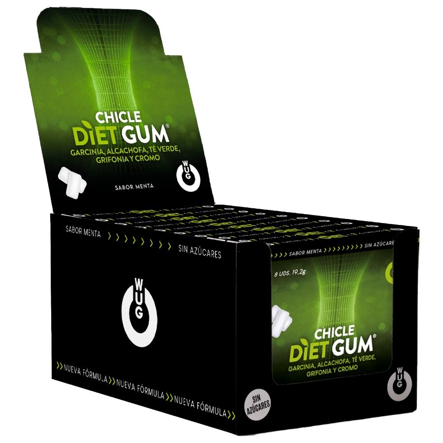 WUG DIET - COUPE-FAIM ET CONTRÔLE DES ENVIES 1 X 8 UNITÉS WUG GUM