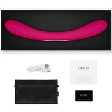 LELO - BOOMERANG VIBRATEUR À DOUBLE EXTRÉMITÉ CERISE