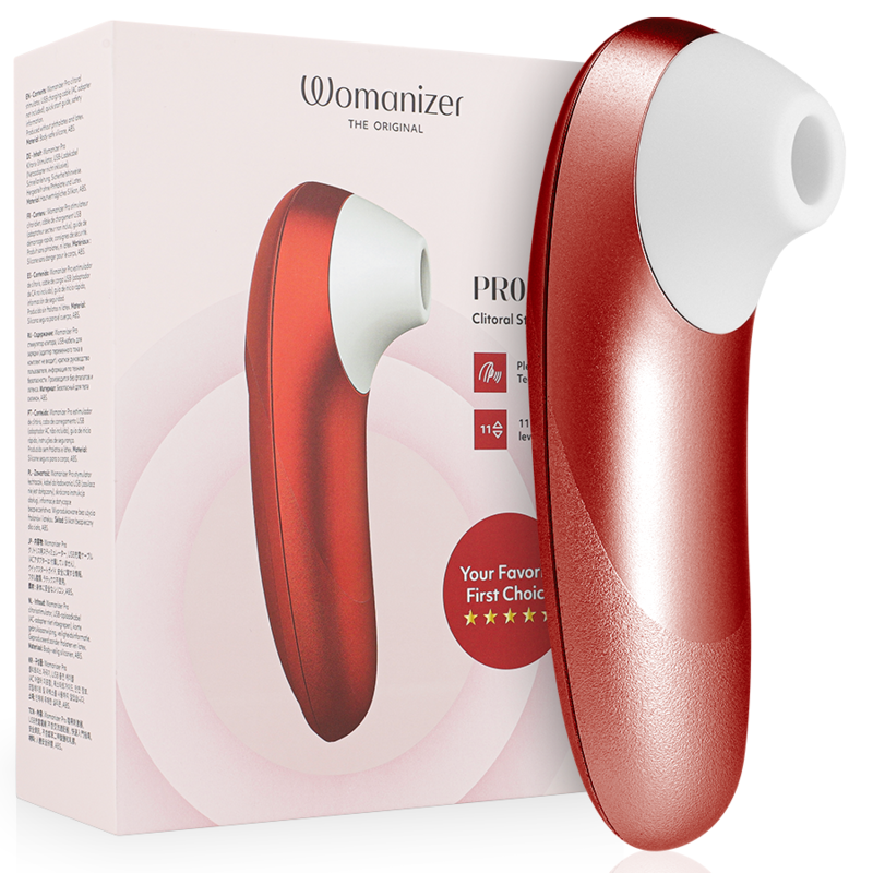 WOMANIZER - STIMULATEUR CLITORIAL VIBRANT PRO BORDEAUX WOMANIZER