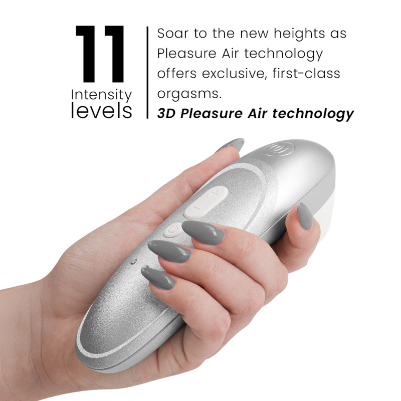 WOMANIZER - STIMULATEUR CLITORIAL VIBRANT PRO GRIS ARGENTÉ WOMANIZER
