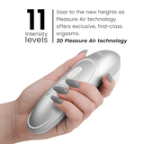 WOMANIZER - STIMULATEUR CLITORIAL VIBRANT PRO GRIS ARGENTÉ WOMANIZER