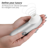 WOMANIZER - STIMULATEUR CLITORIAL VIBRANT PRO GRIS ARGENTÉ WOMANIZER