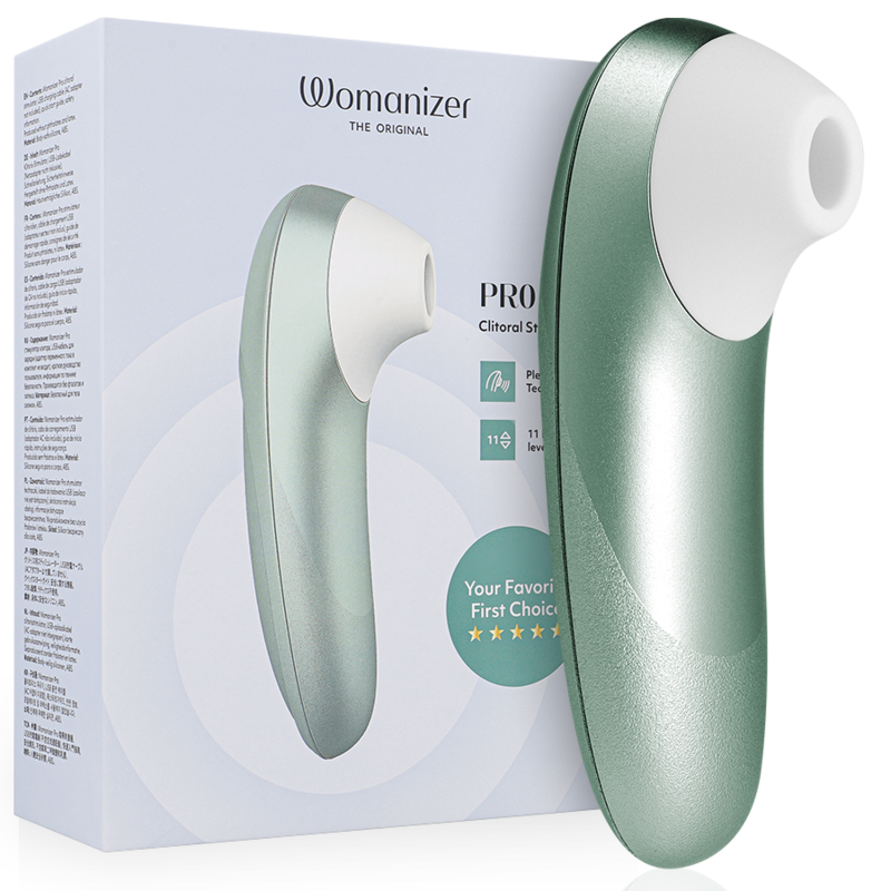 WOMANIZER - STIMULATEUR CLITORIAL PRO VIBRANT VERT SAUGE WOMANIZER