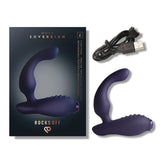 ROCKS-OFF - MINI BAGUETTE RECHARGEABLE 16 FONCTIONS ROSE PIVOINE ROCKS-OFF