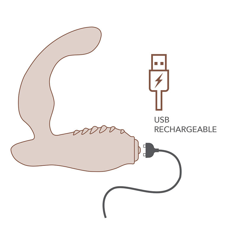 ROCKS-OFF - MINI BAGUETTE RECHARGEABLE 16 FONCTIONS ROSE PIVOINE ROCKS-OFF