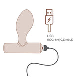 ROCKS-OFF - MINI BAGUETTE RECHARGEABLE 16 FONCTIONS ROSE PIVOINE ROCKS-OFF