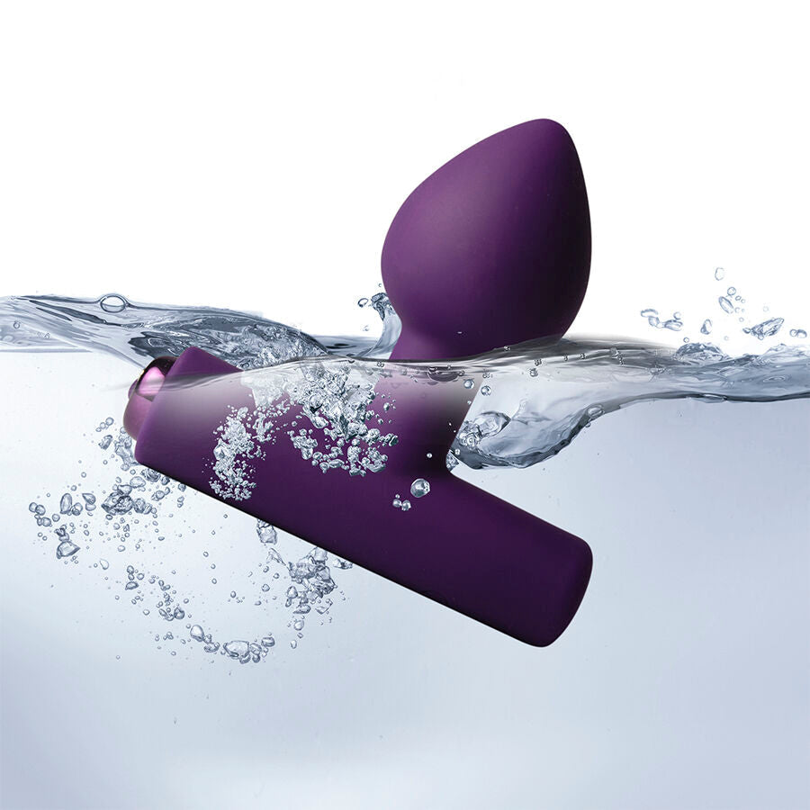 ROCKS-OFF - MINI BAGUETTE RECHARGEABLE 16 FONCTIONS ROSE PIVOINE ROCKS-OFF