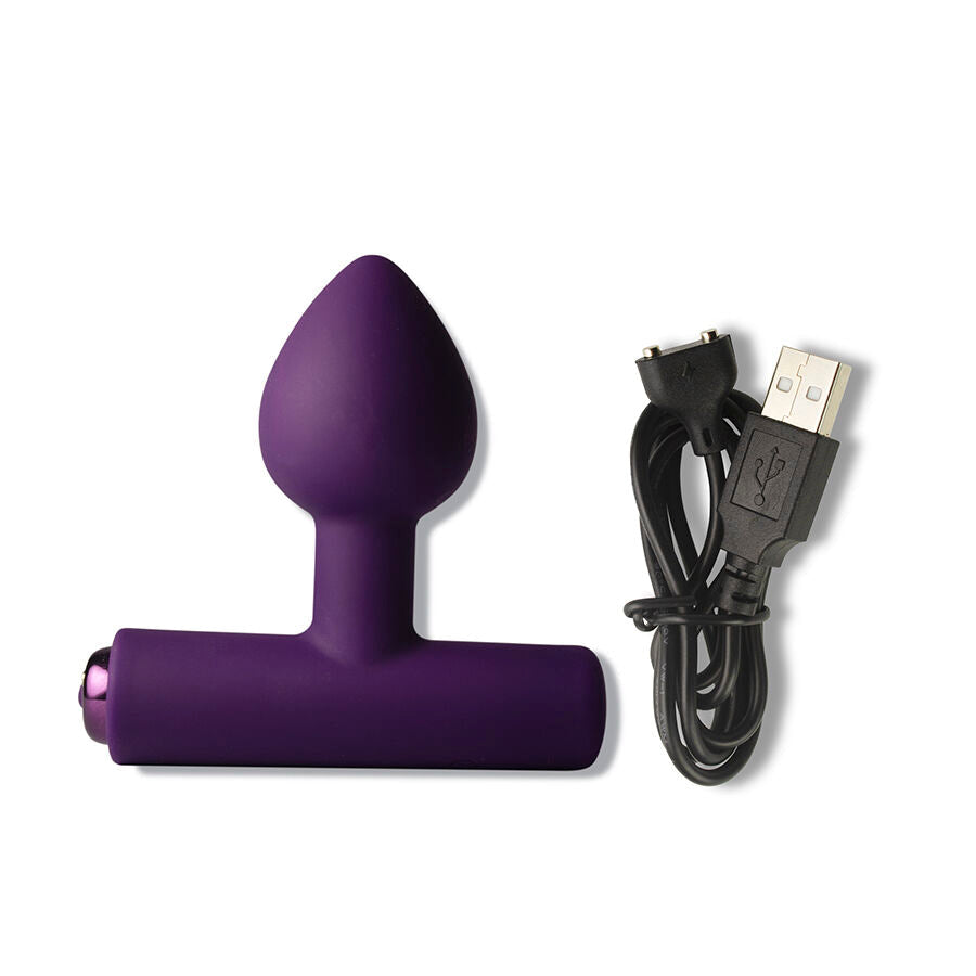 ROCKS-OFF - MINI BAGUETTE RECHARGEABLE 16 FONCTIONS ROSE PIVOINE ROCKS-OFF